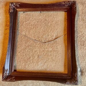 Antique carved wood frame